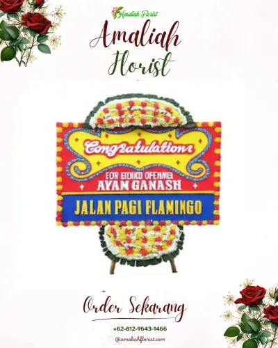 Bunga Papan Congratulation di Way Dadi Baru
